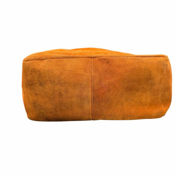 Vintage L.L.Bean Suede Tote Bag Brown XL 1980s Made in USA rare hard to find - Picture 6 of 16